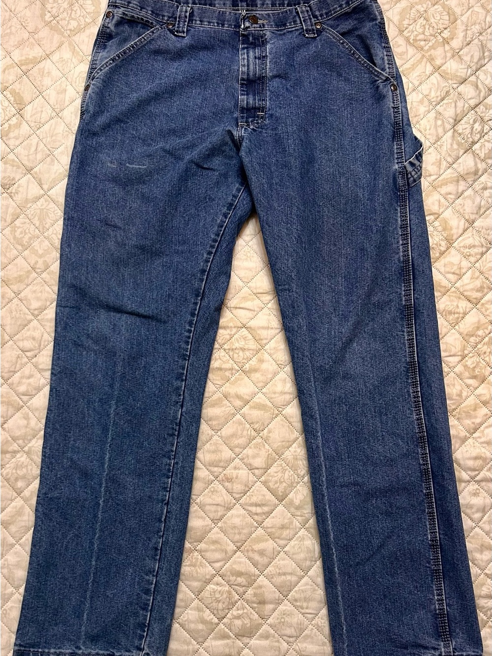 Wrangler Carpenter Jeans Blue Denim Men's 34x32